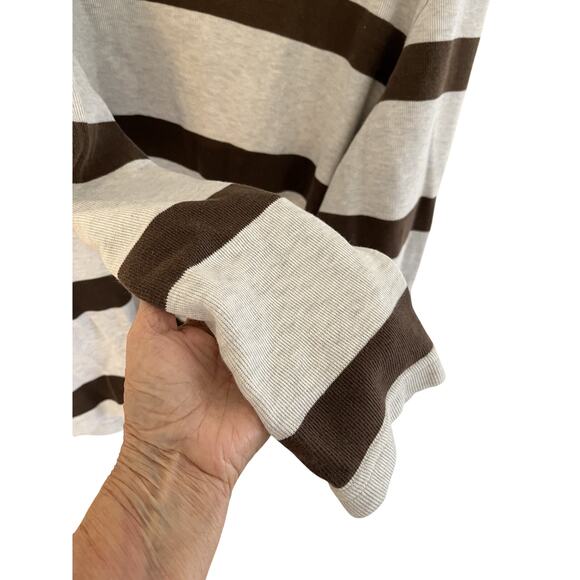 Old Navy Mens XL Rugby Style Shirt Cotton V Neck Pullover Preppy Sporty - Picture 4 of 5